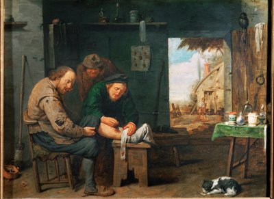 "Berber-cerrah (ahşap üzerine yağlıboya) by David III Ryckaert