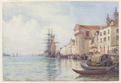 Chiesa dei Gesuati yakınlarındaki Denizcilik ile Giudecca Kanalı by David Law