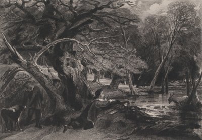Jacques ve Yaralı Geyik Shakespeare, İstediğiniz Gibi, 2. Perde, 1. Sahne, 1830. by David Lucas