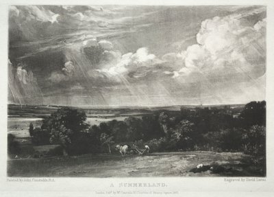 Peyzajın Çeşitli Konuları, İngiliz Manzarasının Karakteristikleri... Bir Yaz Ülkesi, 1831. by David Lucas