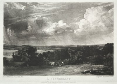 Manzaranın Çeşitli Konuları, John Constable, RA: Bir Yaz Ülkesi Tarafından Boyanmış Resimlerden İngiliz Manzarasının Karakteristikleri by David Lucas