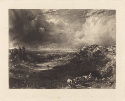 bir çalı by David Lucas after John Constable