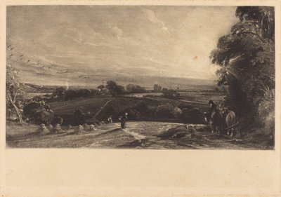 sonbaharda gün batımı by David Lucas after John Constable