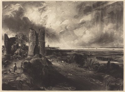 Hadleigh Kalesi (Büyük Plaka) by David Lucas after John Constable