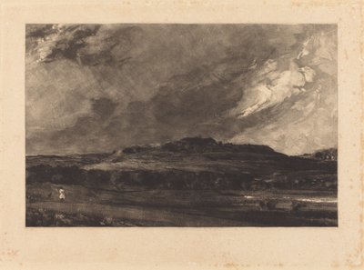 Eski Sarum (a) by David Lucas after John Constable