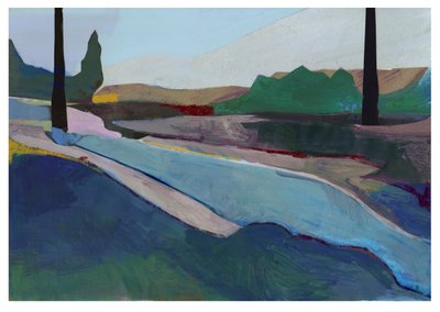Hitchin Brook, 2023 (karışık teknik) by David McConochie