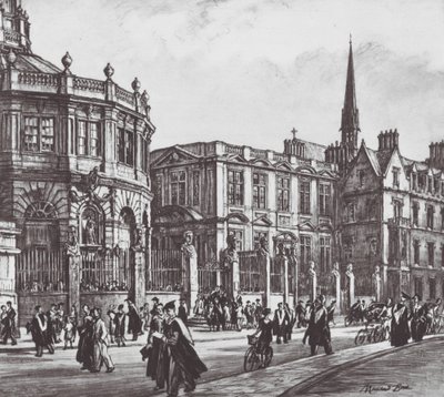 Oxford: Derece Günü (lito) by David Muirhead (after) Bone