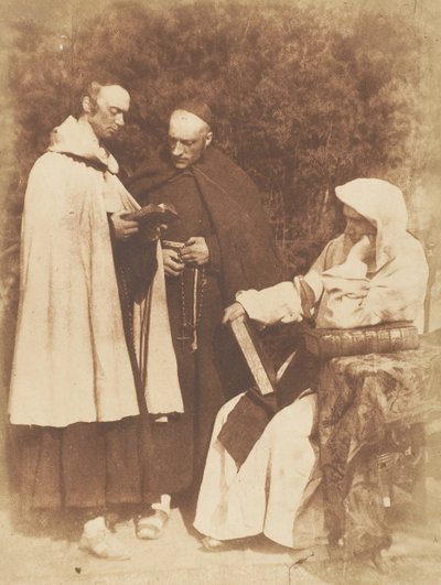 William Borthwick Johnstone, William Leighton Leitch ve David Scott, The Monks of K..., 1843-47. Yaratıcılar: David Octavius Hill, Robert Adamson, Hill & Adamson. by Hill and Adamson