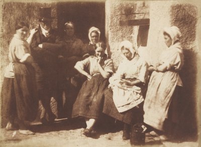 Bir Newhaven Pilotun Kulübe Kapısı, 1845. Yaratıcılar: David Octavius Hill, Robert Adamson. by David Octavius Hill, Robert Adamson