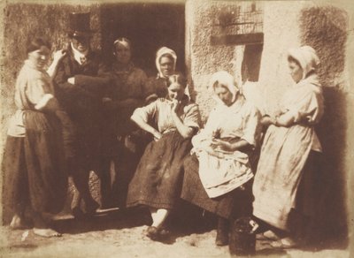 Newhaven Pilot Kulübesinin Kapısı,1845 (fotoğraf) by David Octavius Hill