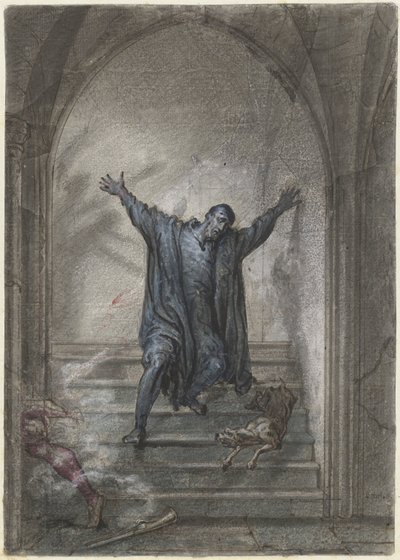Orange'lı William'ın öldürülmesi by David Pièrre Giottino Humbert de Superville