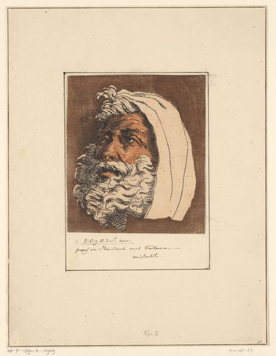 Yaşlı bir adamın başı by David Pièrre Giottino Humbert de Superville