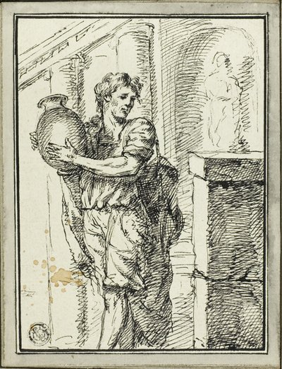 Kavanoz Tutan Adam by David Pièrre Giottino Humbert de Superville