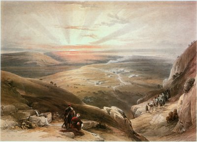 Canaa, Celile, İsrail (gravür) by David Roberts