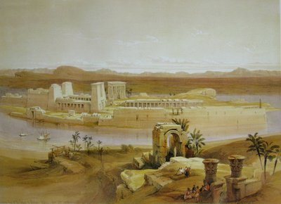 David Roberts Tapınak Adası Philae by David Roberts