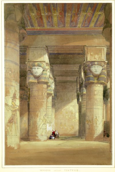 Dendera antik Tentyris by David Roberts