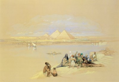 Mısır, Giza, Piramitler, David Roberts by David Roberts