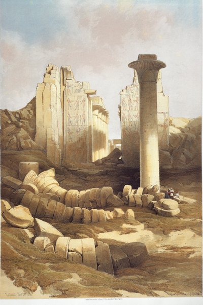 Mısır, Karnak Tapınağı Sütunlu Salonu, David Roberts by David Roberts