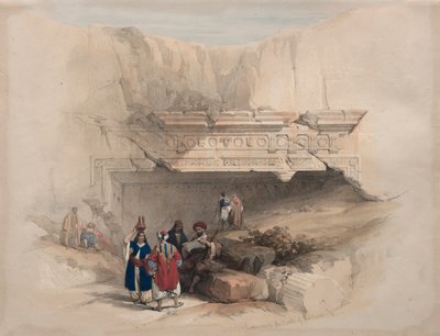 Kral Mezarları Girişi, Kudüs, 1839. by David Roberts