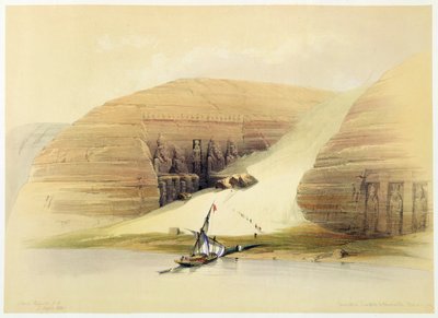 Kazılan Abu Simbel Tapınağı, Nubia, Mısır, c1845 by David Roberts