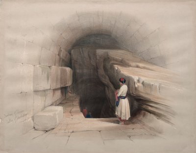Siloam Çeşmesi, Yehoşafat Vadisi by David Roberts