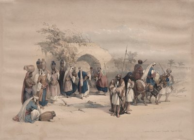 Bakire Çeşmesi, Nasıra by David Roberts