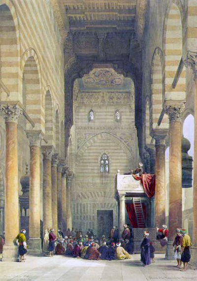 ಮೆಟ್ವಾಲಿಸ್ (ಲಿಥೋ) ಟರ್ಕಿಯ ಮಸೀದಿಯ ಒಳಭಾಗ by David Roberts