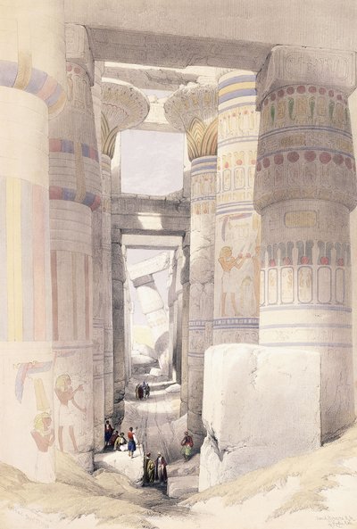 Karnac, 27 Kasım 1838, 1842-1849 by David Roberts