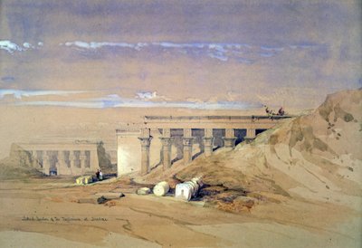 Typhonaeum adlı tapınağın yan görünümü, Dendera, Mısır, 19. yüzyıl by David Roberts