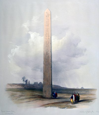 Heliopolis Dikilitaşı, 1839. by David Roberts
