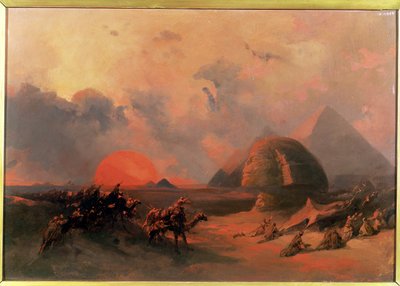 Simoon Yaklaşırken Çölün Hatırlanması by David Roberts