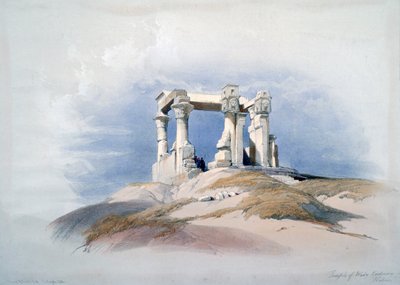Wady Kardassy Tapınağı, Nubia, 19. yüzyıl by David Roberts