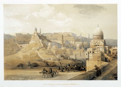 Kahire Kalesi, Mehemet Ali Sarayı, “Kutsal Topraklar”, Londra 1849. by David Roberts