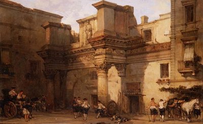 Minerva Sarayı, Roma by David Roberts