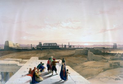 Batıdan Karnak Harabeleri, 19. Yüzyıl by David Roberts