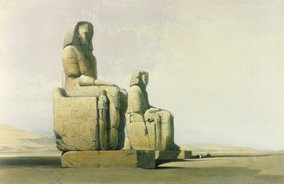 Thebes, 4 Aralık 1838, Louis Haghe (1806-85) pub tarafından oyulmuş 