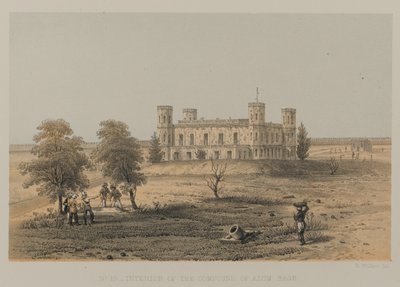 Alambagh, Lucknow Bileşiğinin İç by David Scott Lieutenant Colonel (after) Dodgson