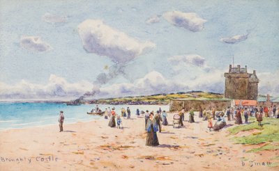 Broughty Kalesi (suluboya) by David Small