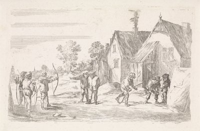 Archers Outdoor tür sahneleri (dizi başlığı) by David Teniers (II)