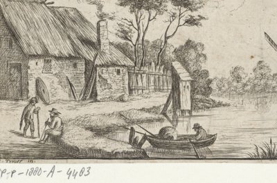 Çiftlik ve su ile manzara by David Teniers (II)