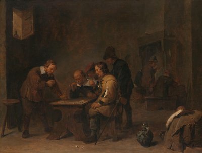 Kumarbazlar Bir tavernada zar atan erkekler by David Teniers (II)