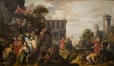 Yedi Merhamet Eseri, 1637. by David Teniers the Elder