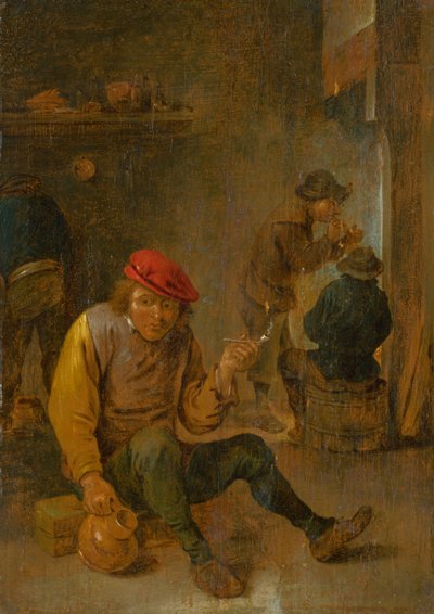 Sigara içen, c. 1650. by David Teniers the Younger