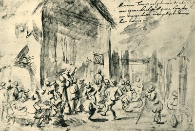 Köy dansı, 17. yüzyılın ortaları, 1943. by David Teniers the Younger