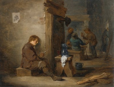 Sigara ve İçki İçen Köylüler by David Teniers the Younger