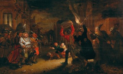 Karnaval ve Oruç Arasındaki Mücadele, 17. Yüzyıl Başları.. by David Vinckboons