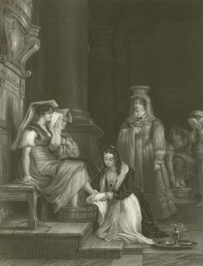 Hacıların Ayaklarını Yıkanan Prenses Doria by David Wilkie