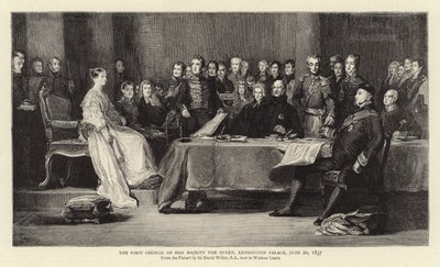 Majesteleri Kraliçe'nin Birinci Konseyi, Kensington Sarayı, 20 Haziran 1837 by David Wilkie