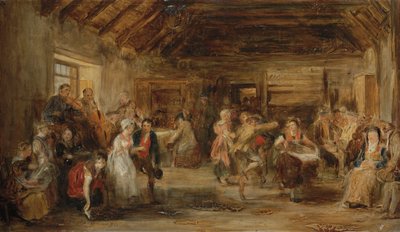 ದಿ ಪೆನ್ನಿ ವೆಡ್ಡಿಂಗ್, ಎ ಸ್ಕೆಚ್, 1830 ಟರ್ಕ್ by David Wilkie