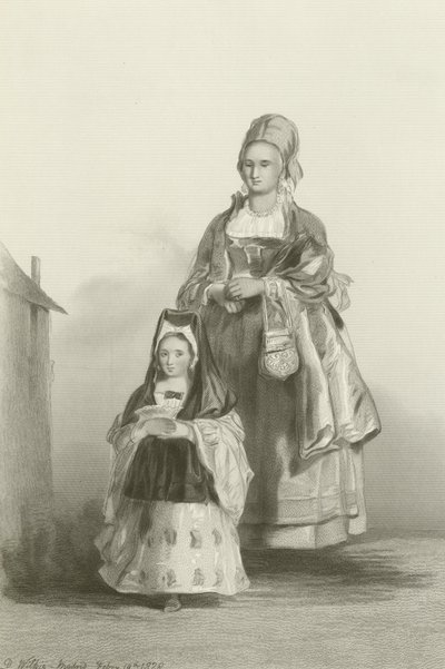 Senoritta ve Hemşiresi by David Wilkie